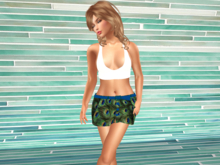 Wildlife Mini Skirt Collection-Peacock