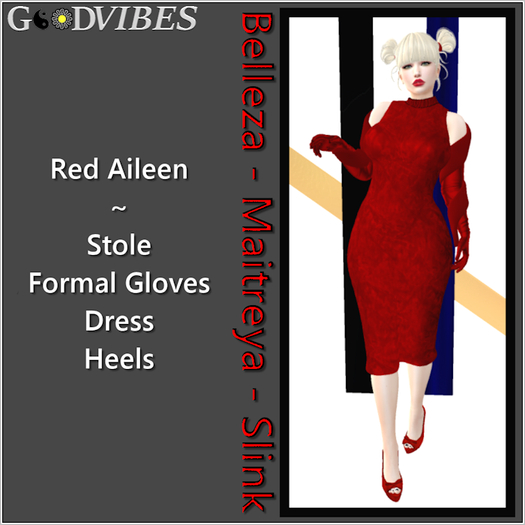 Red Aileen Halter Dress