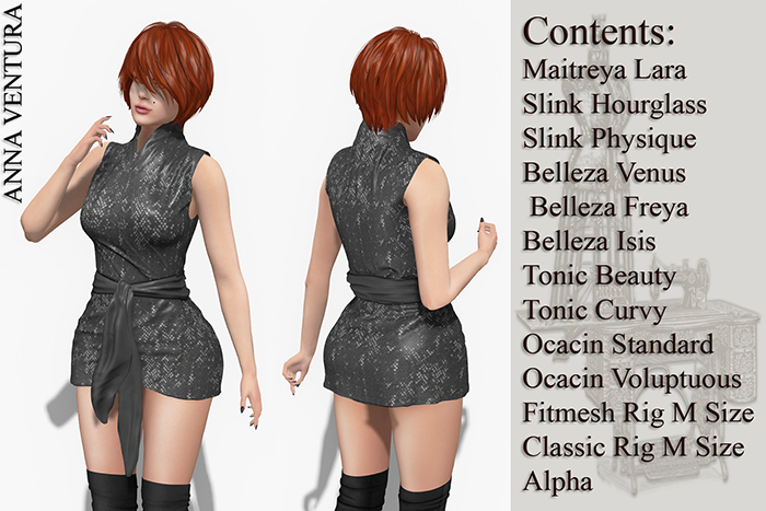 Anna.V _Mini dress with a wide belt_ Zidoni_06