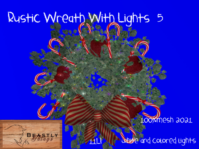 *BT* Rustic Wreath with Lights 5 (ADD)