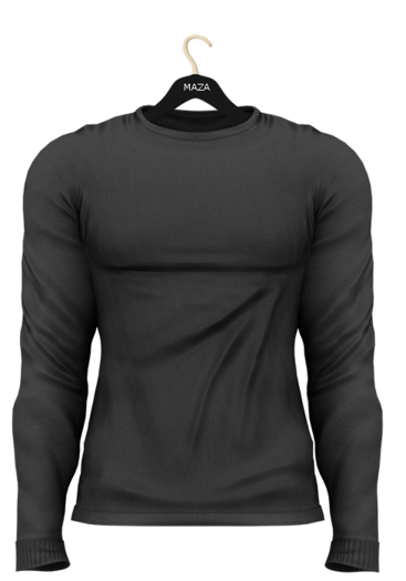 MAZA Sweater Belly Pooll //Black On//