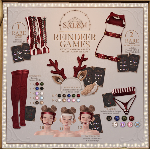 20 - [Salem] Reindeer Games - Lingerie // Blue