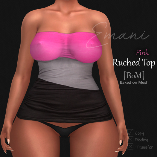 Emani - Ruched Top (Pink)