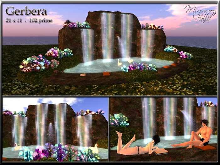 Gerbera - Fantasy Waterfall