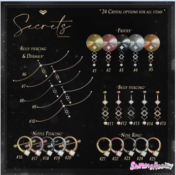 Second Life Marketplace - - Secrets - Kendal Nose Piercing - Boxed - 23