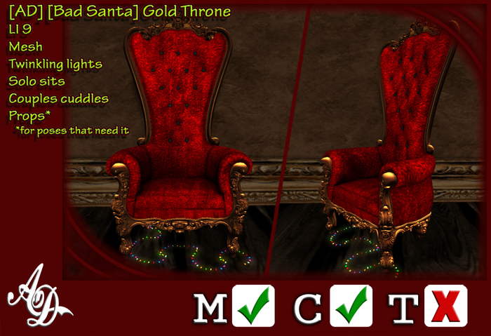 [AD] [Bad Santa] Gold Throne