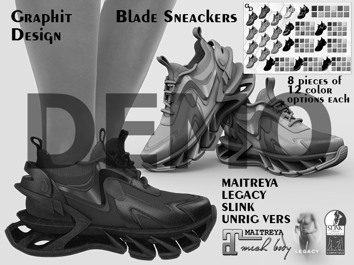 DEMO Blade Sneackers Graphit Design