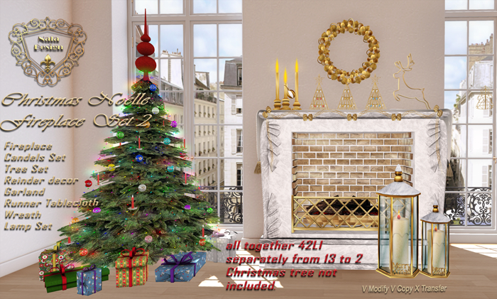 Nala Design - Christmas Noelle Fireplace 2