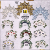 *LODE* Head Accessory - Snowflake Flower [purple berries]