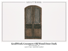KraftWork Grasmere Old Wood Door Dark