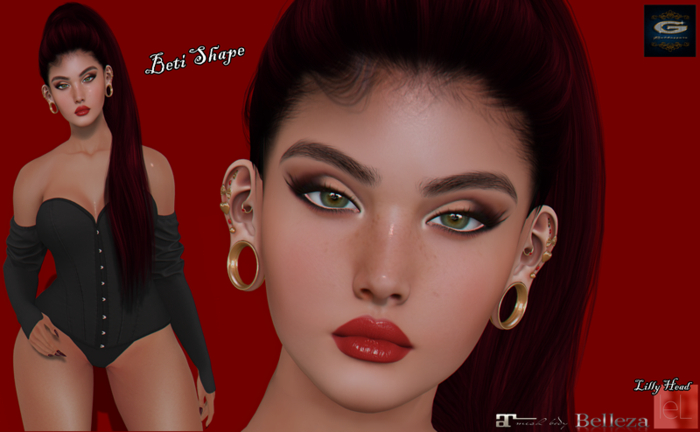 ::G.B-Beti Shape-Lelutka Lilly Head::