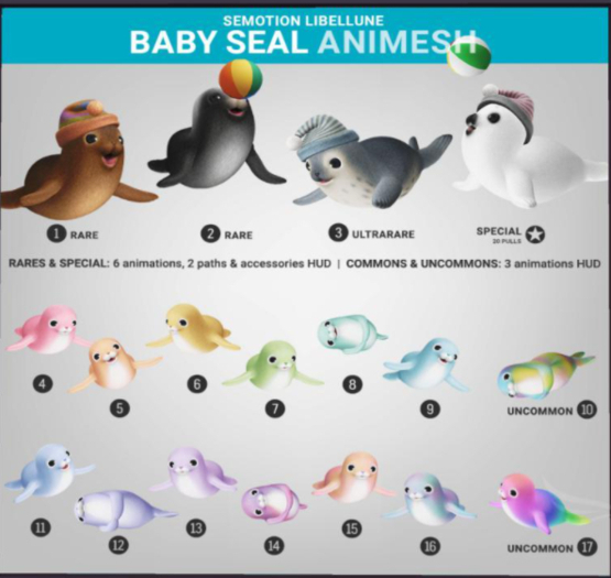 SEmotion Libellune Baby Seal Animesh #6