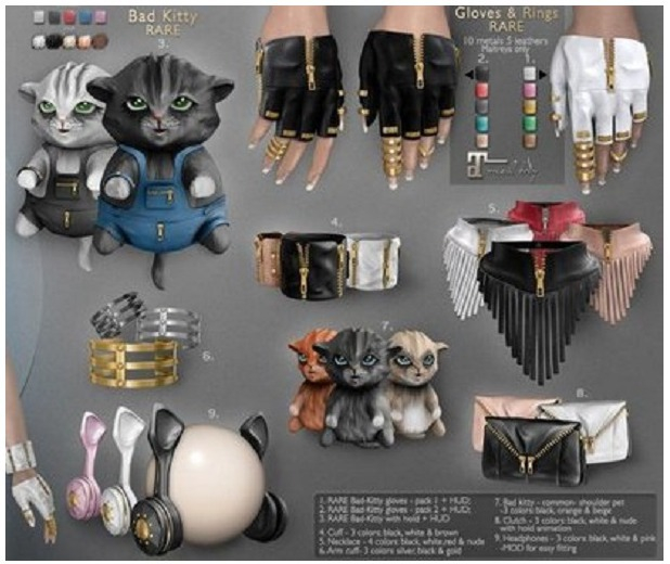 **RE** Bad-Kitty Gloves Pack 2 - RARE