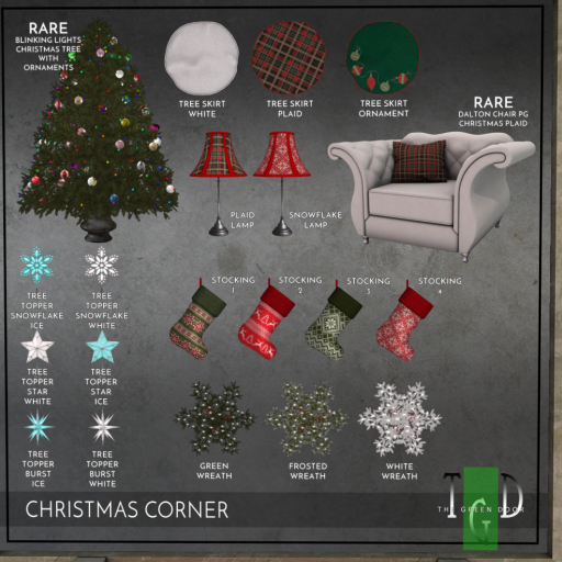 ~The Green Door~ Tree Topper - Star - Ice