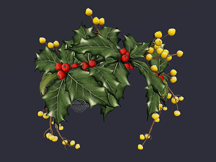 *LODE* Head Accessory - Mistletoe [yellow] RARE