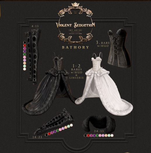 Violent Seduction - Bathory Stole (Burgundy)