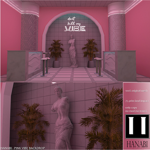 HANABI - Pink vibe Backdrop