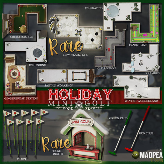 MadPea Holiday Mini Golf - Hole - Candy Lane