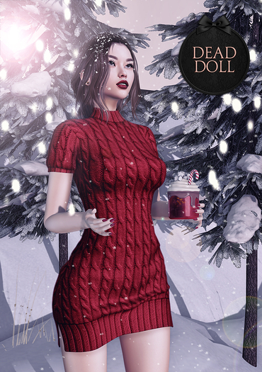 DEAD DOLL - Enid Cable Knit - Fatpack DEMO