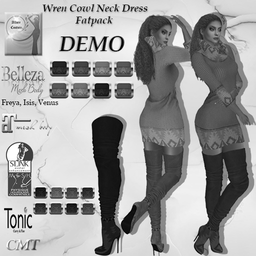 Wren Cowl Neck Dress DEMO(ADD ME!!!)