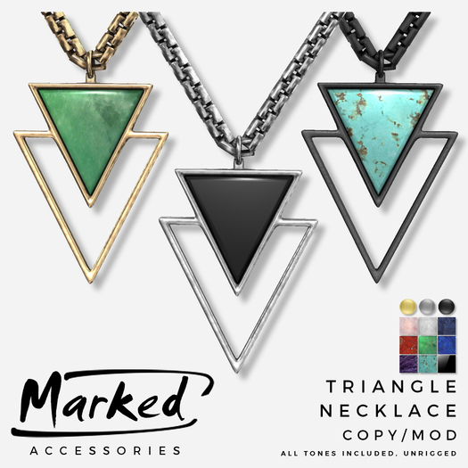 MARKED - Triangle Pendant Necklace