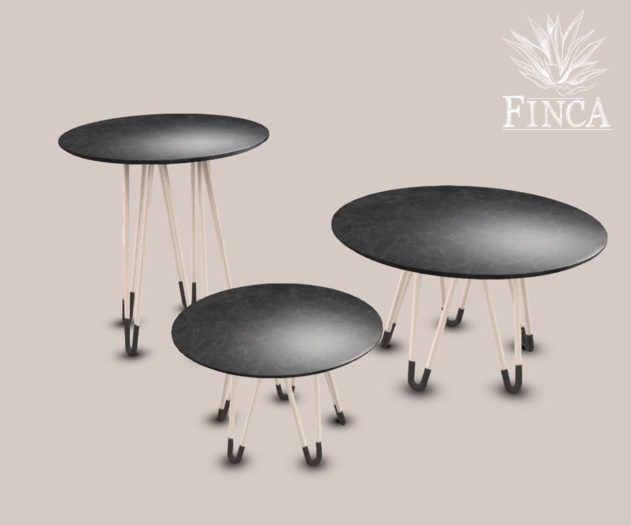 FINCA - Black Table SET