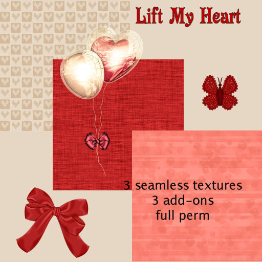 ~TJ~  Lift My Heart Valentine Texture Set