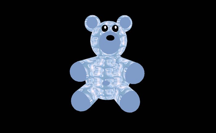 Teddy Bear - Blue Retro