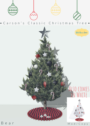 {OBD} Carson's Classic Christmas Tree [Bear]
