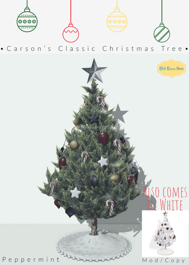 {OBD} Carson's Classic Christmas Tree [Peppermint]