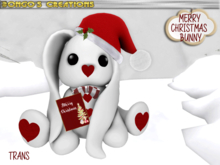 BMC2027 - ADORABLE GIFT FOR SOMEONE AT CHRISTMAS. MERRY CHRISTMAS BUNNY.