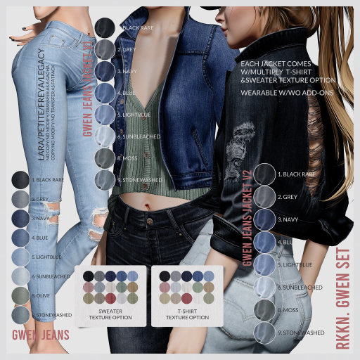RKKN. Gwen Jeans Jacket v1 Navy