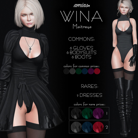 amias - WINA gloves green - !REZ ME!