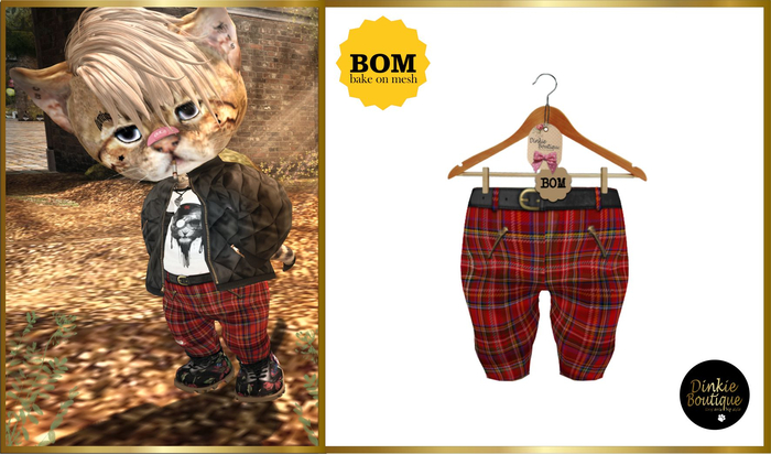 *DB* DINKIES SOLLY BOM PANTS* red