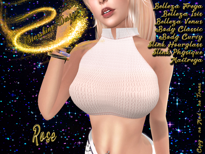 ~✯SD✯~ F050 Cropped Top [Rose]