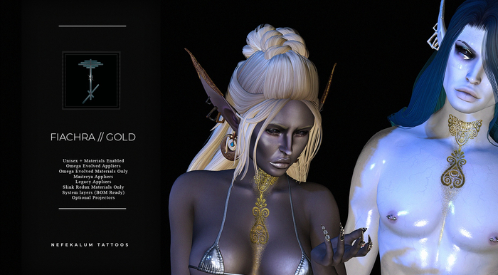 Nefekalum Tattoos - Fiachra (Gold) // Add