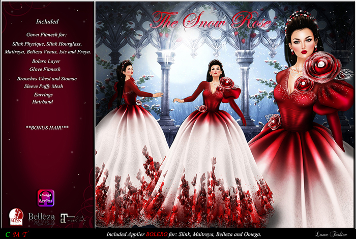 -Lamu Fashion-Gown *The Snow Rose* DEMO