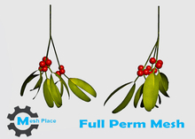 Mesh Place - Christmas Mistletoe - Full Perm Mesh