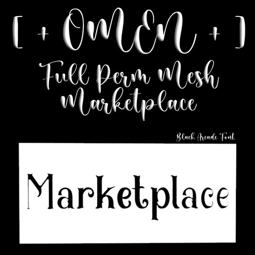 [ + OMEN MESH + ] MARKETPLACE / BLACK ARCADE