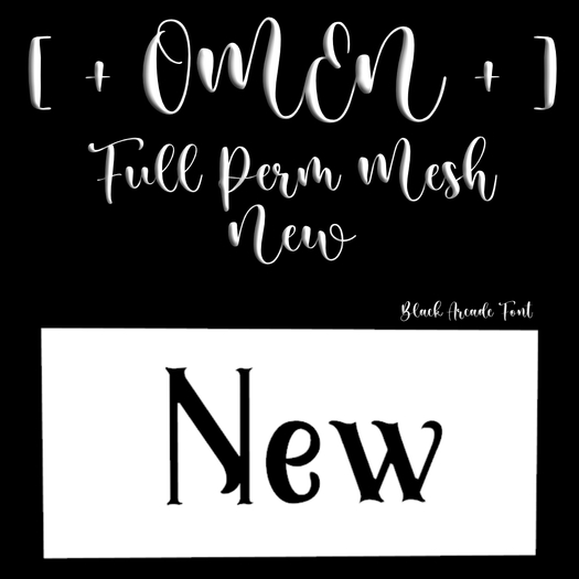 [ + OMEN MESH + ] NEW / BLACK ARCADE