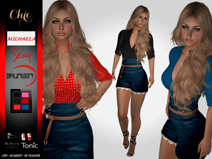 Brunsen Couture - Michaela Outfit Shorts Top FATPACK
