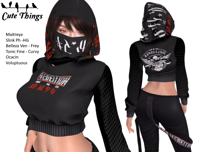 [CT] Rebellion Outfit  - Maitreya- SLink - Belleza- Tonic - Ocacin - Volupuous