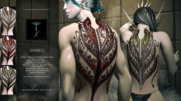 Nefekalum Tattoos - Embed // Add
