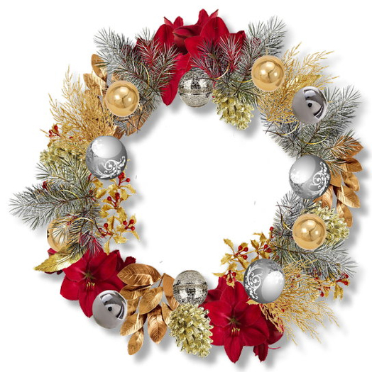 ART PRECIOUS METALS HOLIDAY WREATH FANTASMATGORIA BY FLAME