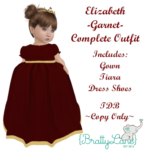 {BL}Elizabeth Complete Outfit-Garnet