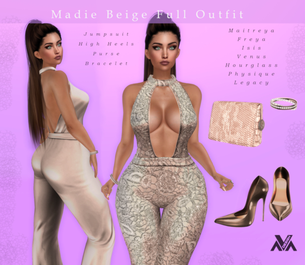 Madie Beige Full Outfit