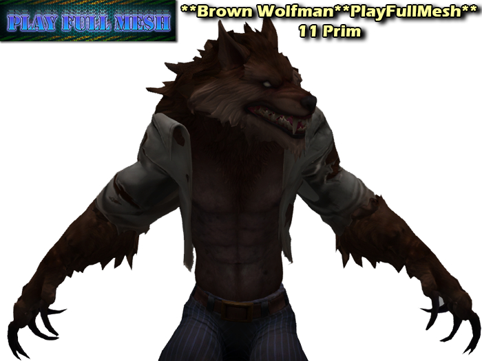 **Brown Wolfman Avatar**PlayFullMesh