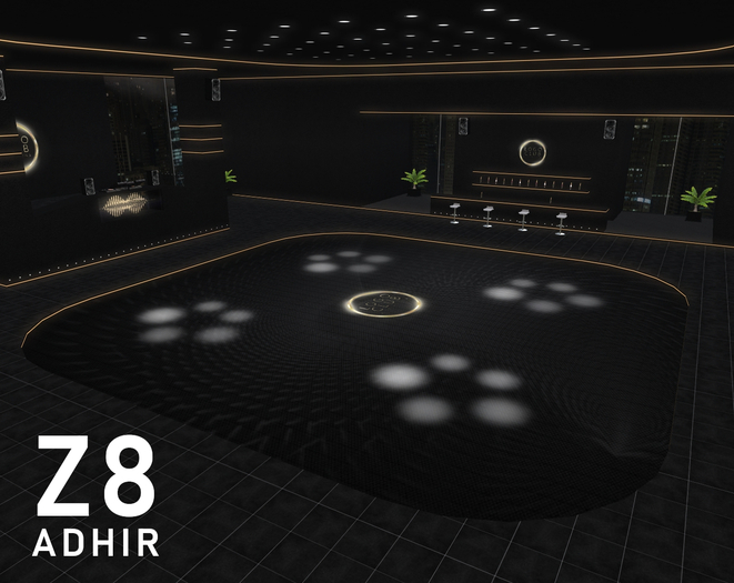 Z8 - [Gold Neon] - 45x45 - Neon Disco Club - [ADHIR] - BOX