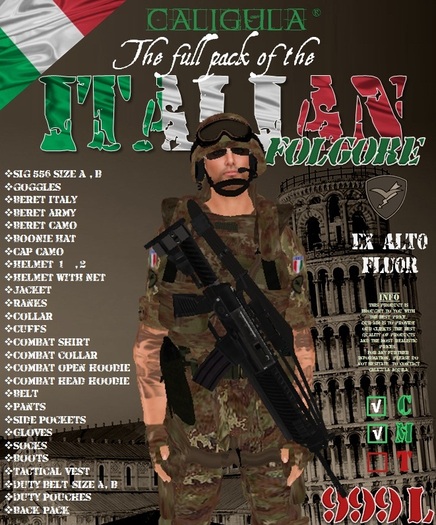 ITALIA ARMY FULL PACK
