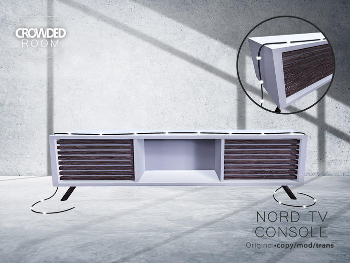 Crowded Room - Nord Tv Console - White